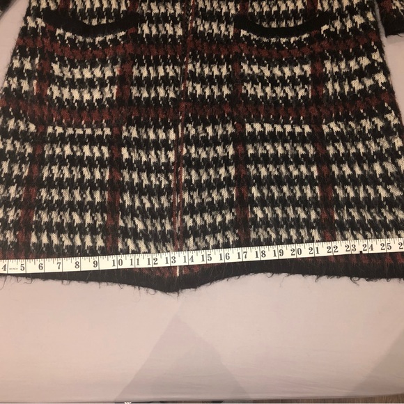CLEO | Houndstooth Open Coatigan Sweater - Picture 7 of 16